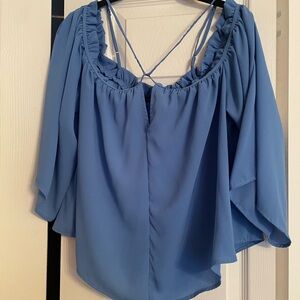 Elegant Blue Women's Top